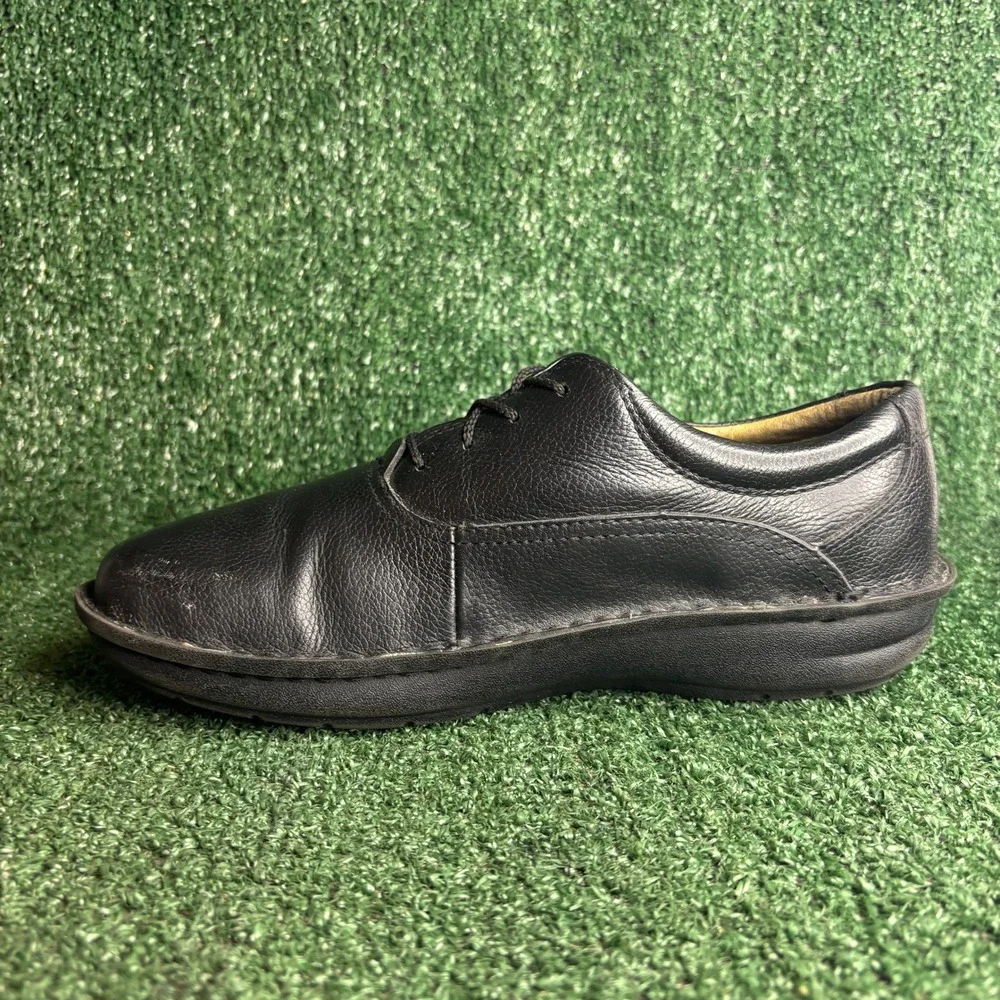 Alegria Spock Leather Slip Resistant Professional Oxford Shoes Black Mens Size 9